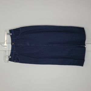 NWT Free People high waisted denim midi skirt size 28